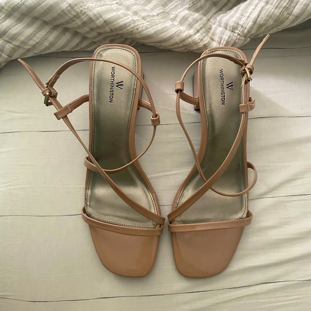Worthington Womens Zabol Heeled Sandals